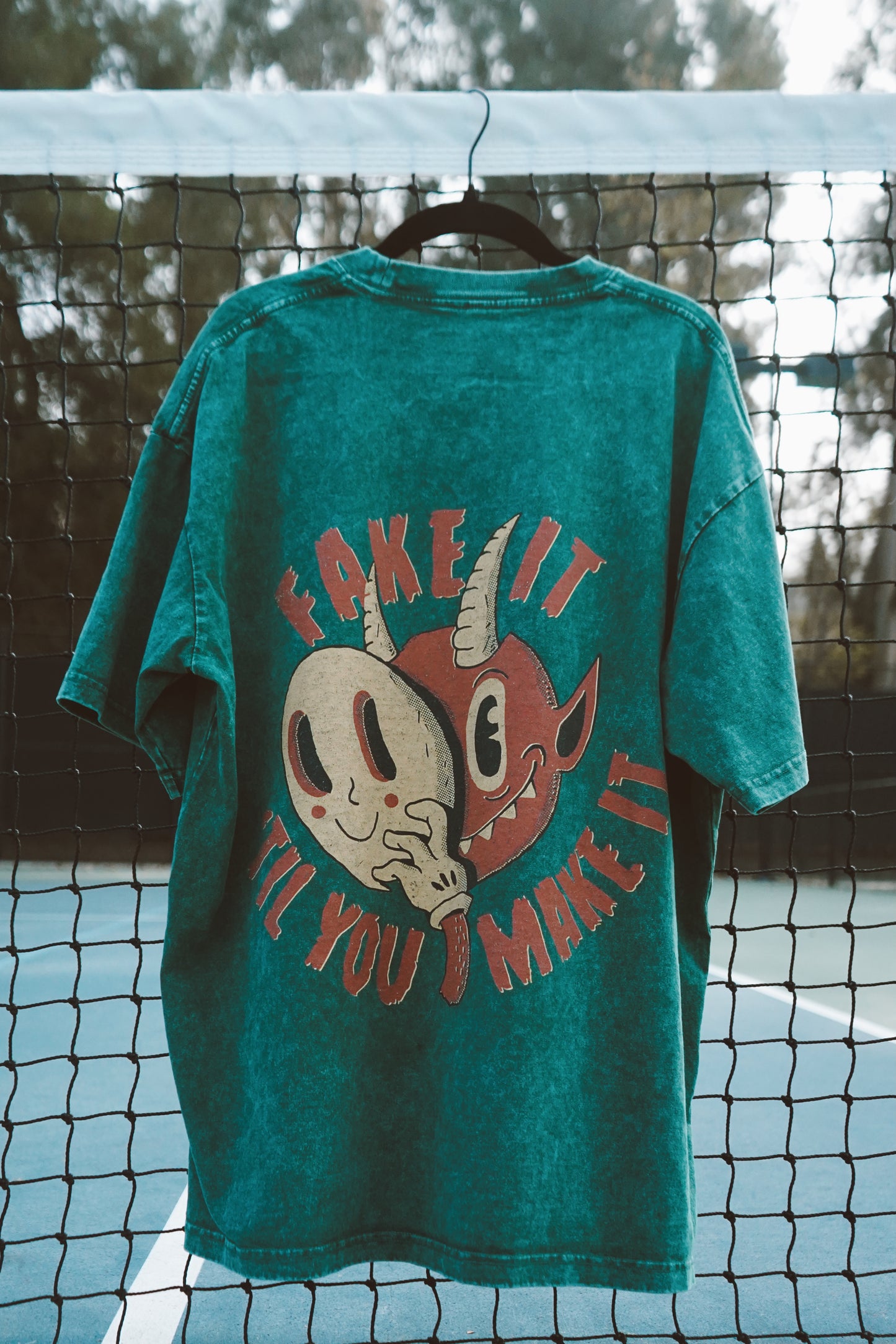 PUBLIC VARIANT (FAKE IT EDITION) Acid Wash Oversize T-Shirt