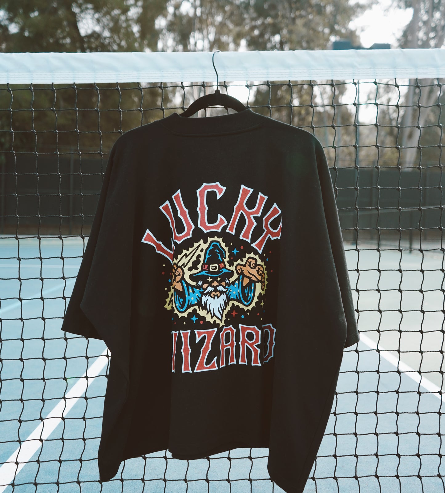 LUCKY WIZARD Oversize Cut Boxy Tee