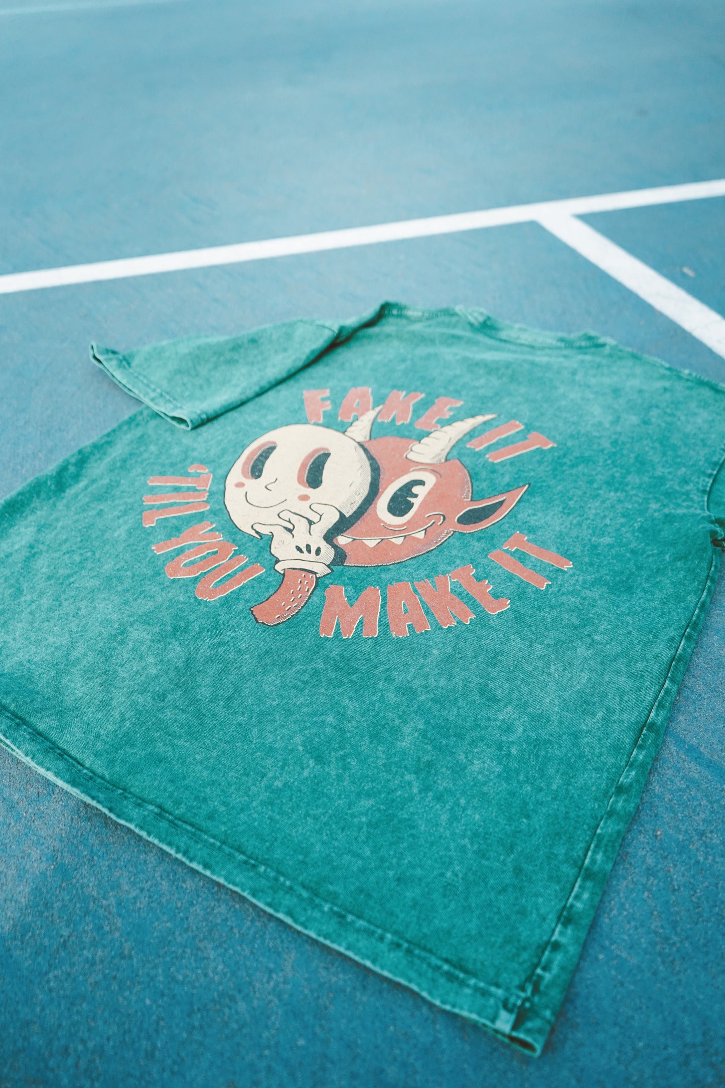 PUBLIC VARIANT (FAKE IT EDITION) Acid Wash Oversize T-Shirt