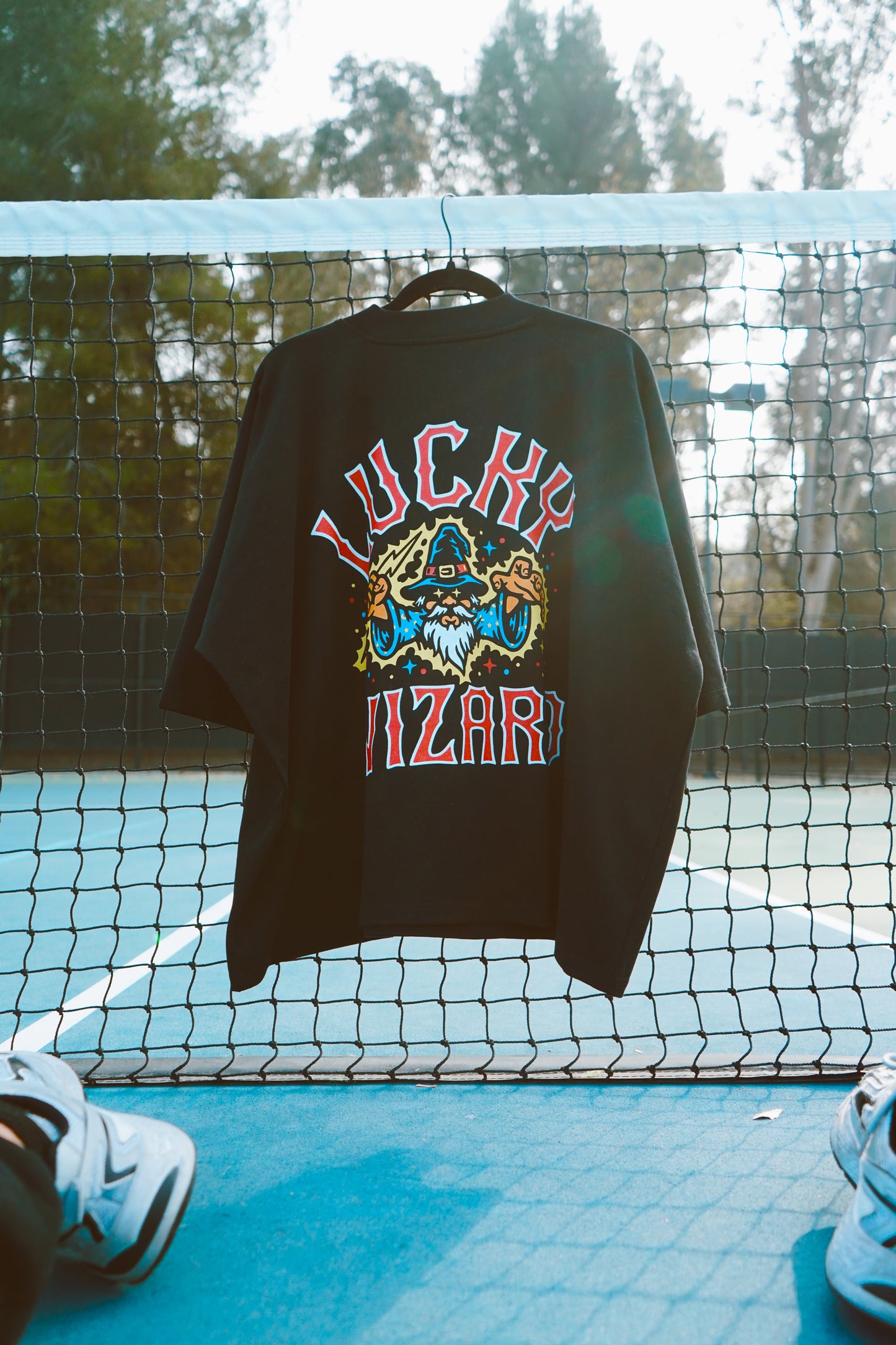 LUCKY WIZARD Oversize Cut Boxy Tee