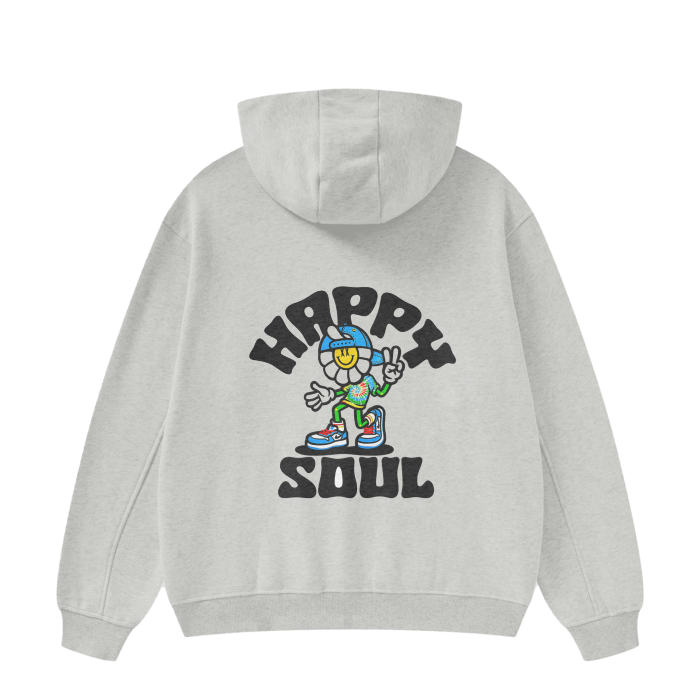 PUBLIC VARIANT (HAPPY SOUL) High Neck Insulated Hoddie
