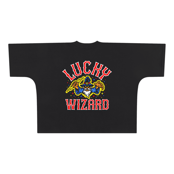 LUCKY WIZARD Oversize Cut Boxy Tee